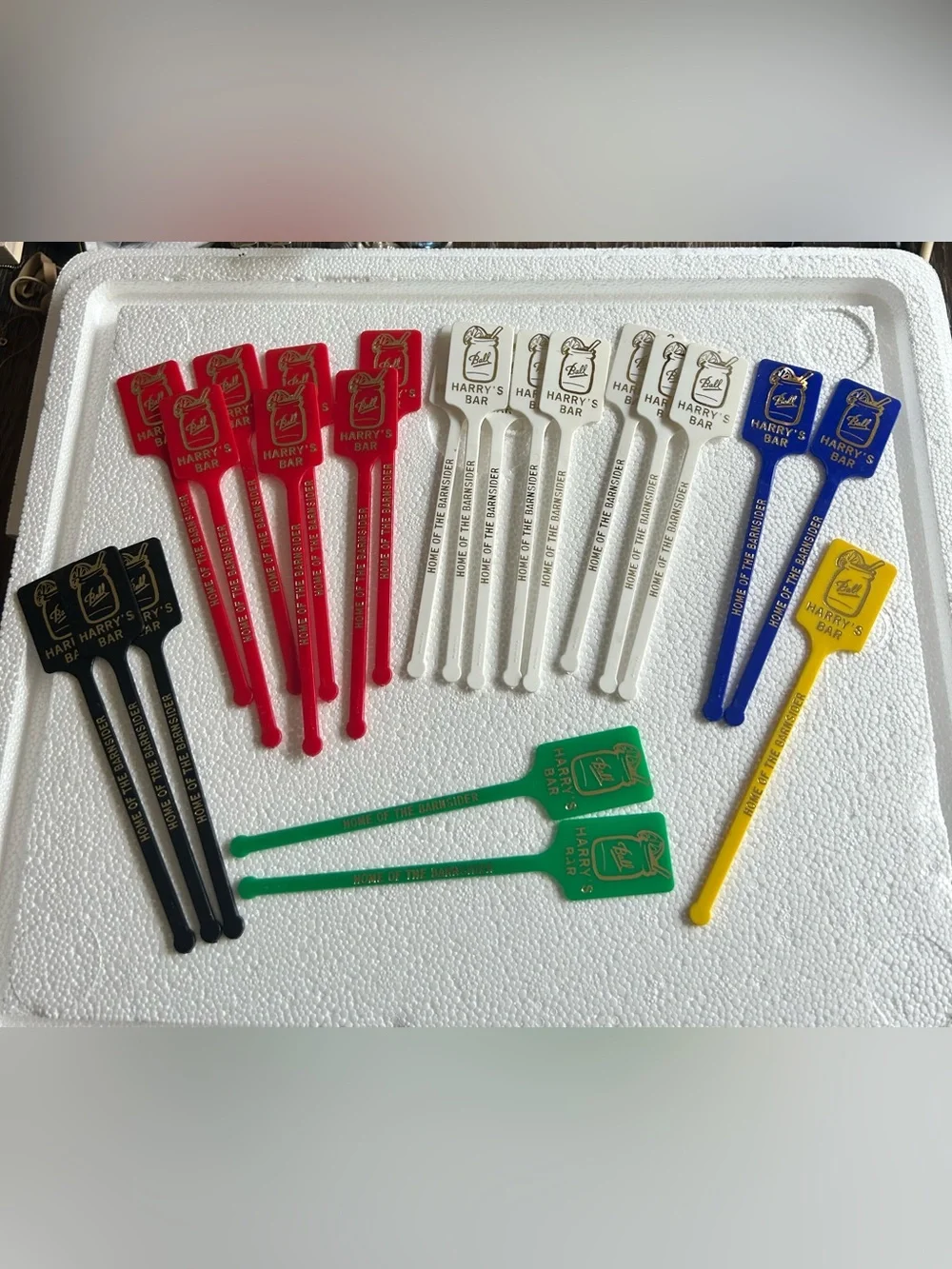 23 -Vintage Harry's Bar Drink Stirrer Picks - Party, swizzlesticks, bartending